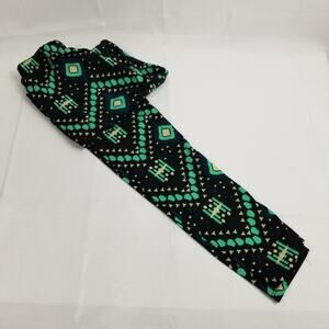 Rue21 Women's Leggings Aztec Southwest Rustic Boho Black Green Medium